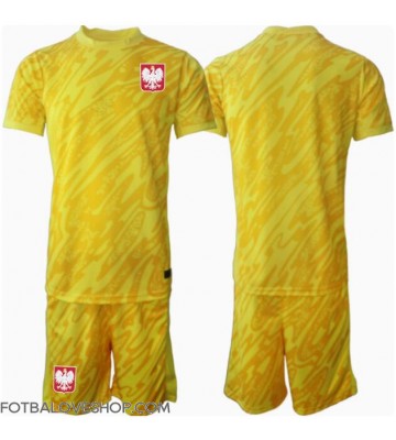 Polsko Brankářské Dětské Domácí Dres ME 2024 Krátký Rukáv (+ trenýrky)